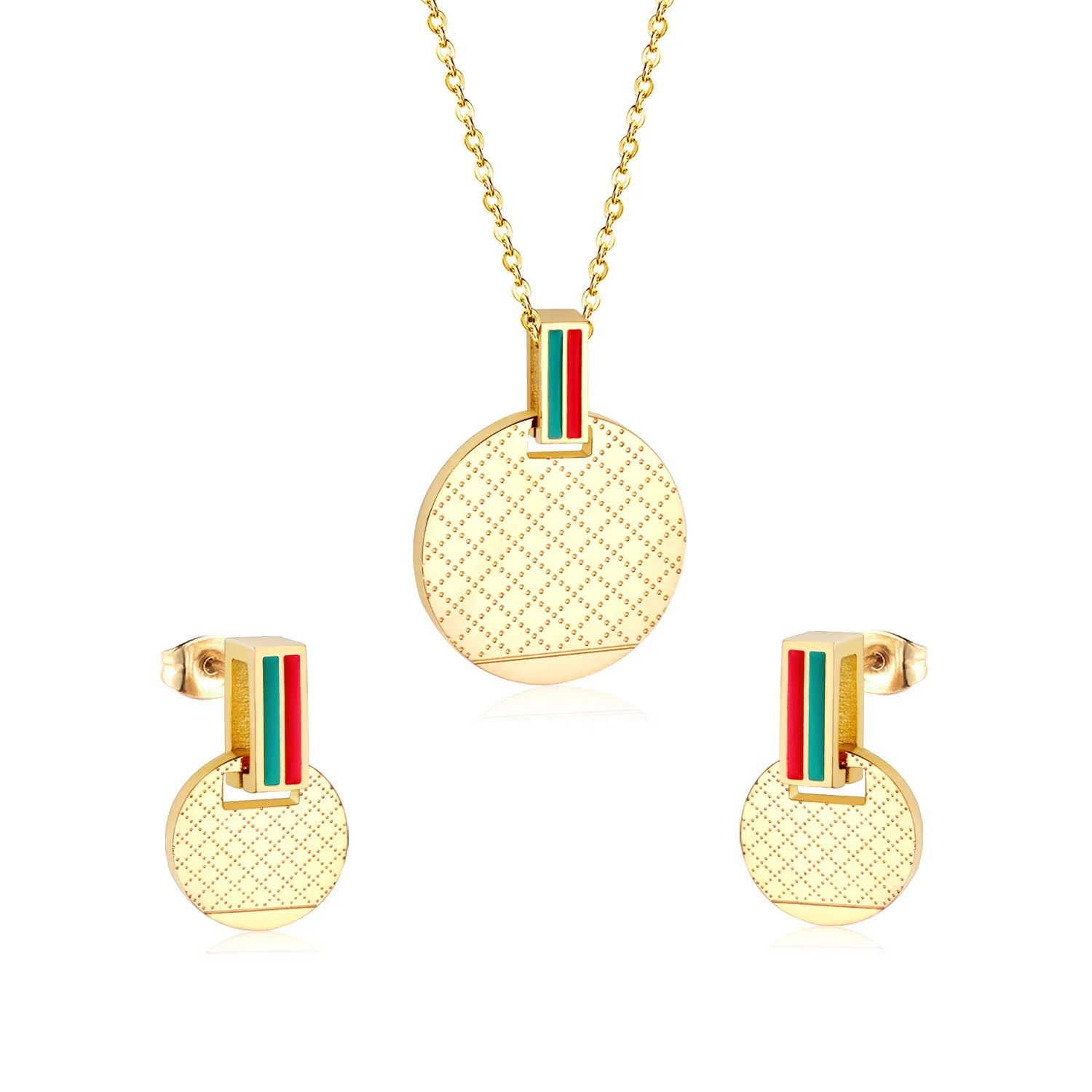style elegant retro goddess personalized female round pendant clavicle earrings set necklace
style elegant retro goddess personalized female round pendant clavicle earrings set necklace