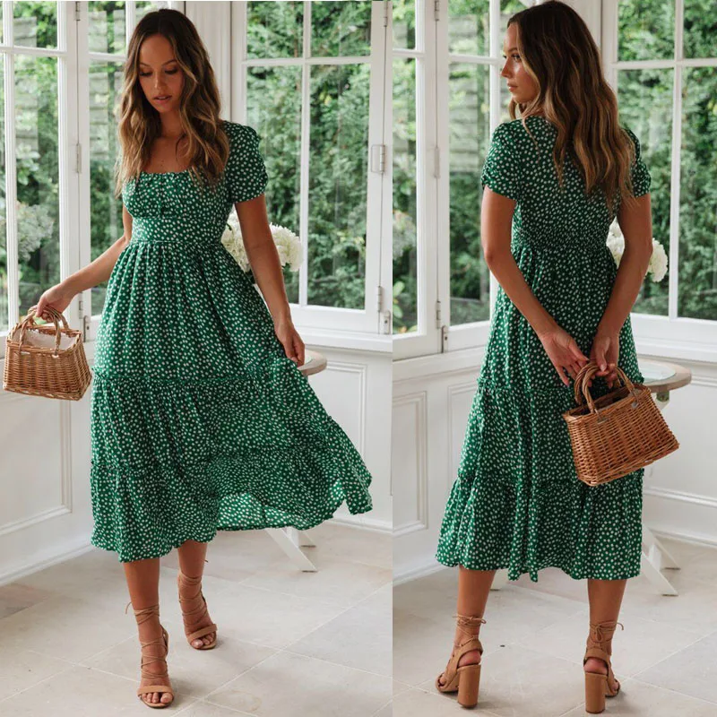 summer hot sell slim fit swing dress ladies bohemian floral dress girls ladies short sleeve long mint green boho dresses
summer hot sell slim fit swing dress ladies bohemian floral dress girls ladies short sleeve long mint green boho dresses