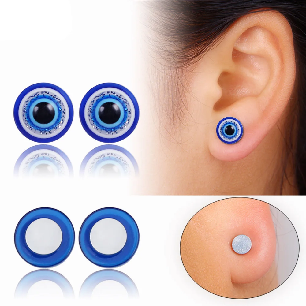 Ruigang Men Unique 6mm 8mm 10mm 12mm Round Resin Magnetic Stud No Ear Hole Blue Eye Earrings
Ruigang Men Unique 6mm 8mm 10mm 12mm Round Resin Magnetic Stud No Ear Hole Blue Eye Earrings