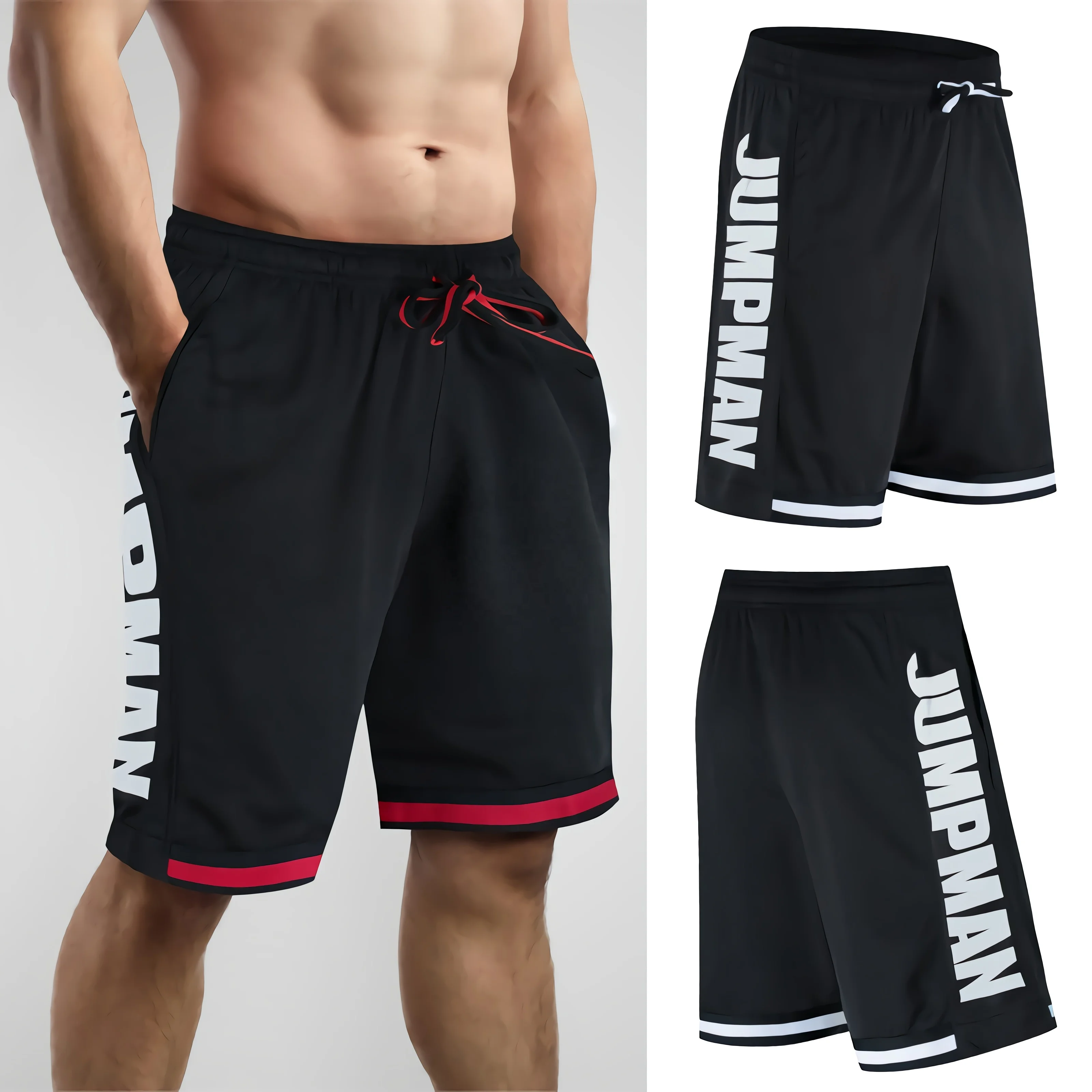 Wholesale Junmpman Basketball Shorts Men'S Loose Knee Sports Pants Running Training Five Point Beach Big Underpants Wear Shorts, Custom color
Wholesale Junmpman Basketball Shorts Men'S Loose Knee Sports Pants Running Training Five Point Beach Big Underpants Wear Shorts, Custom color
