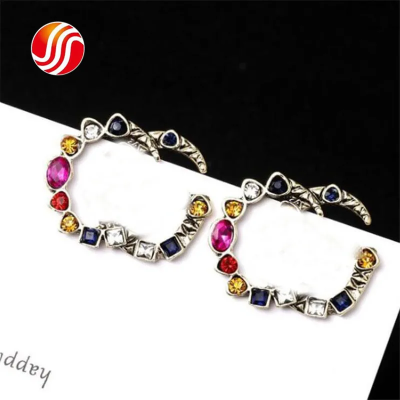 Colorful Letter Designer Shinning Personality Charm Lady Luxury Personality Brand Studs Beach Jewelry
Colorful Letter Designer Shinning Personality Charm Lady Luxury Personality Brand Studs Beach Jewelry