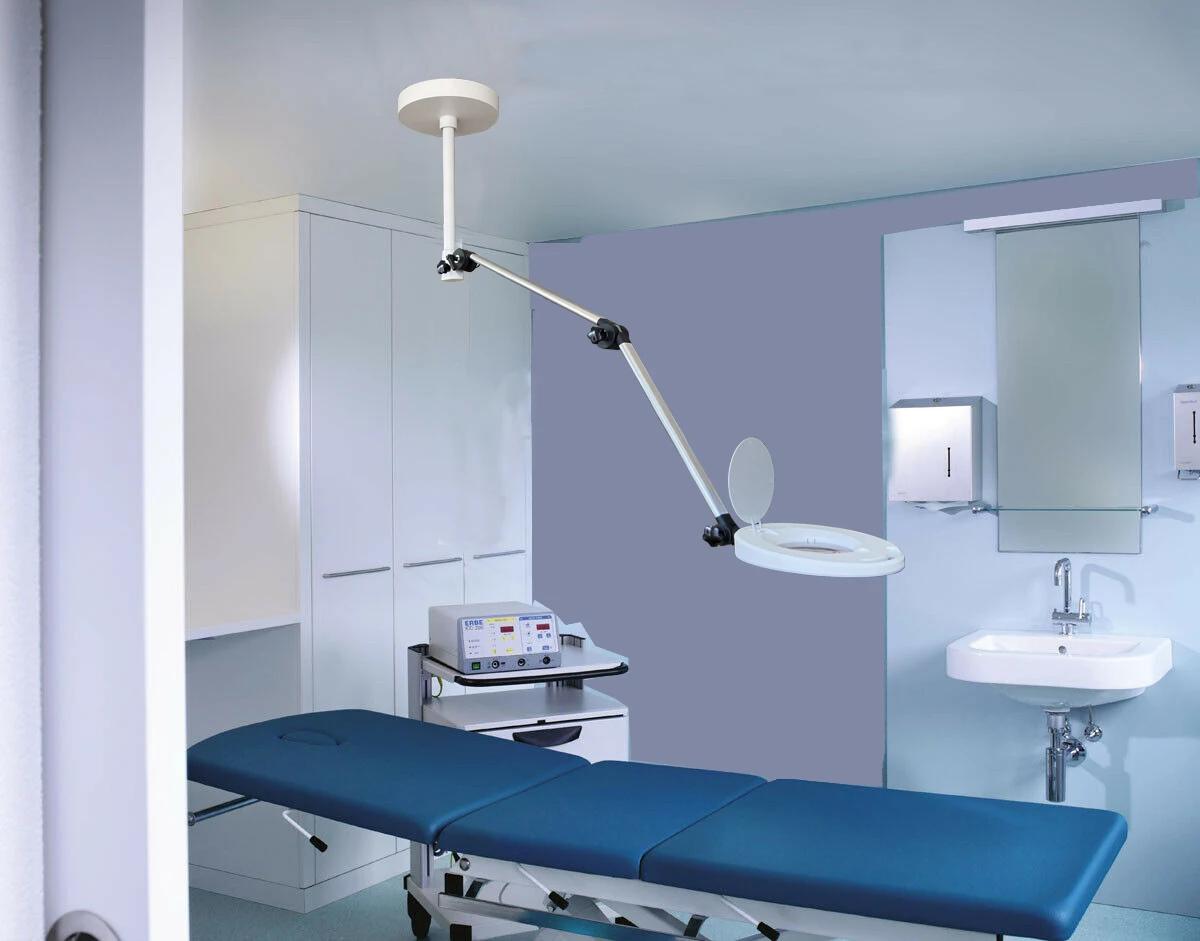 LED Articulated Arm Luminairewith Magnifying Lamp Lens Ks-1088u uv lamp Ceiling Type
LED Articulated Arm Luminairewith Magnifying Lamp Lens Ks-1088u uv lamp Ceiling Type