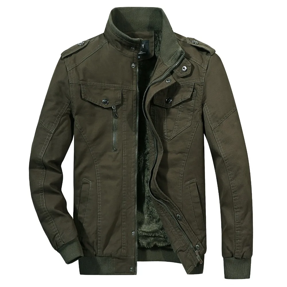 winter thick cotton military men"s jacket jacket