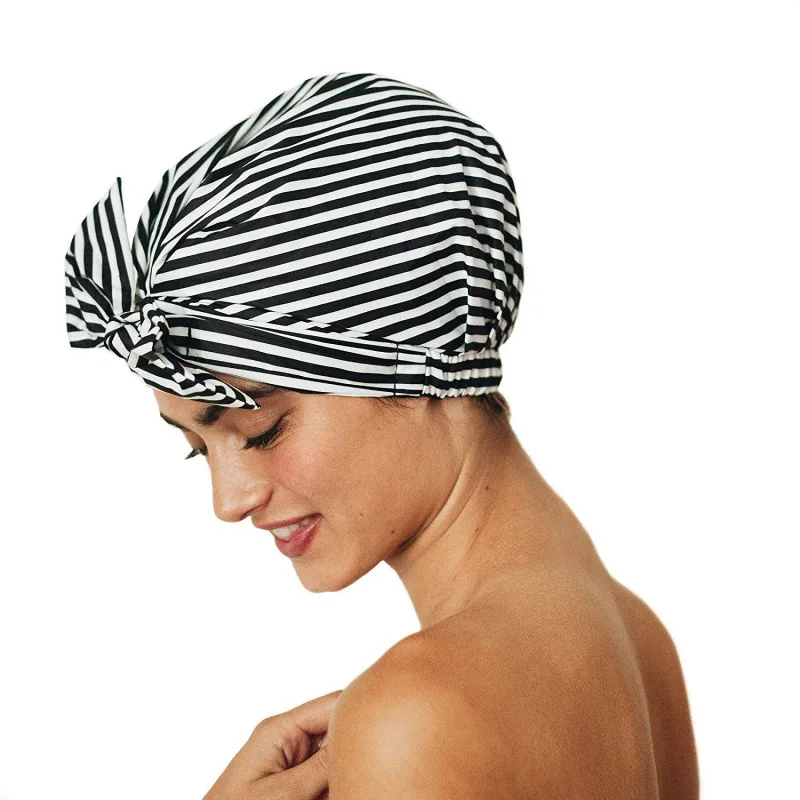 Women Reusable Waterproof Cute Luxury Hair Protection Elastic Turban Bath Shower Cap, Customized color
Women Reusable Waterproof Cute Luxury Hair Protection Elastic Turban Bath Shower Cap, Customized color