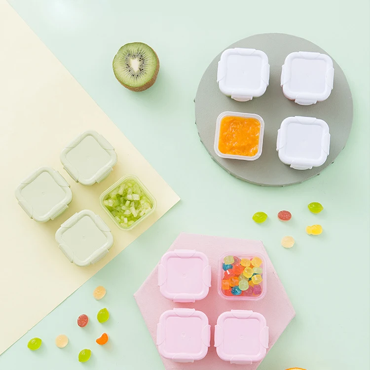 Plastic 60ml BPA Free Airtight Mini Baby Food Storage Freezer Containers with Lid
Plastic 60ml BPA Free Airtight Mini Baby Food Storage Freezer Containers with Lid