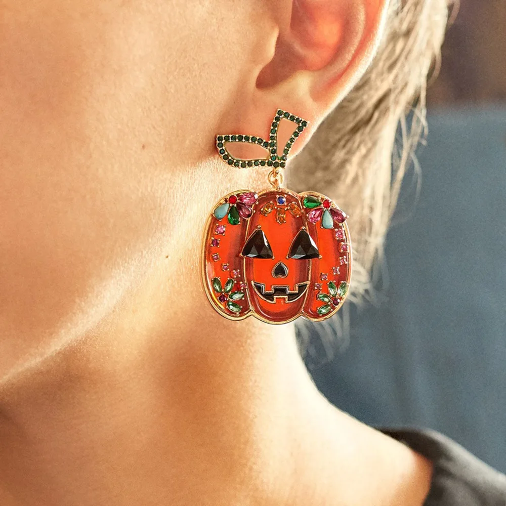 2020 Personalize Halloween Pumpkin Earrings Women Jewelry Earring Smiling Face Rhinestone Earring Studs For Kids
2020 Personalize Halloween Pumpkin Earrings Women Jewelry Earring Smiling Face Rhinestone Earring Studs For Kids