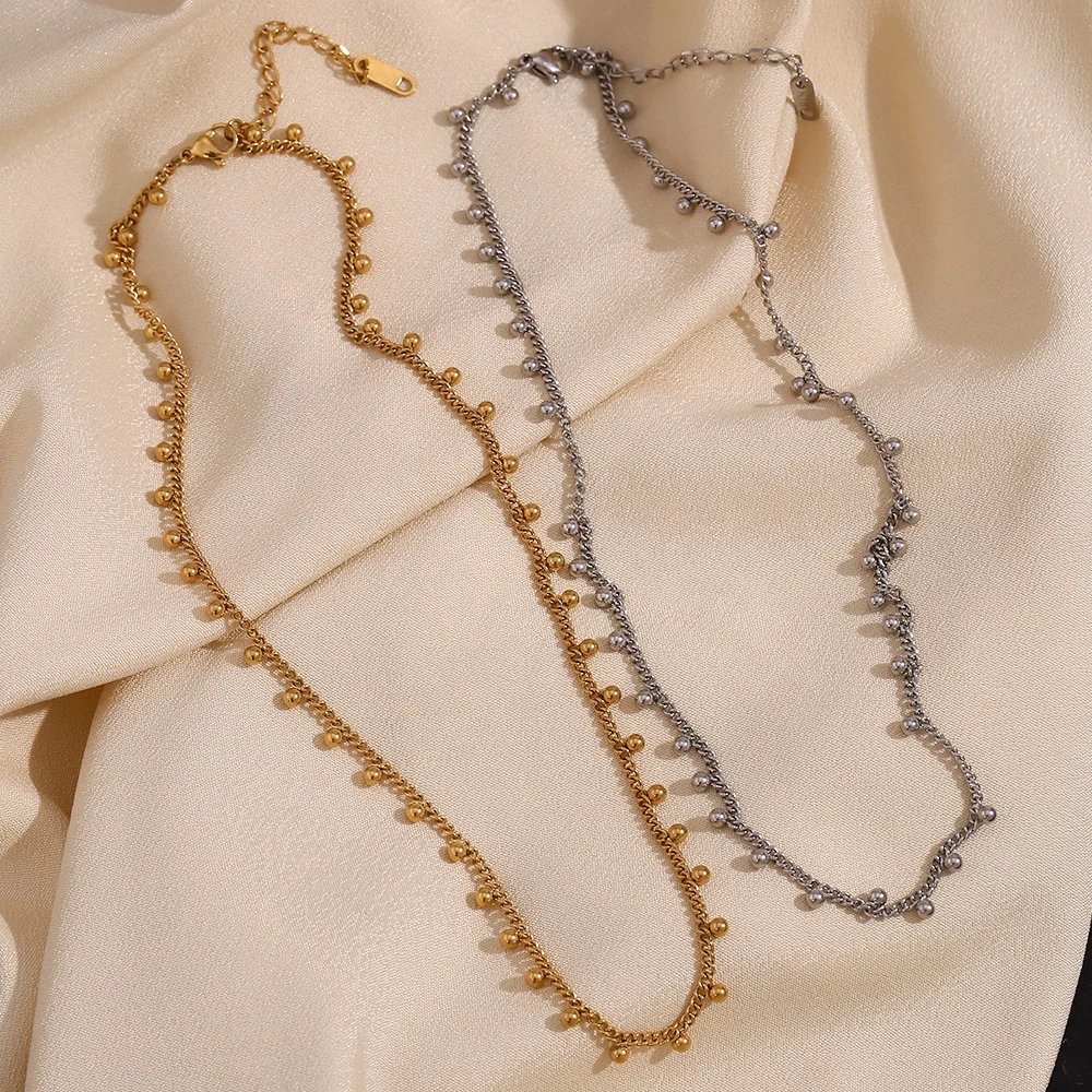 Bohemian Jewelry Beaded Tassel Necklace Gold Plated Chain Necklace Stainless Steel Jewelry
Bohemian Jewelry Beaded Tassel Necklace Gold Plated Chain Necklace Stainless Steel Jewelry