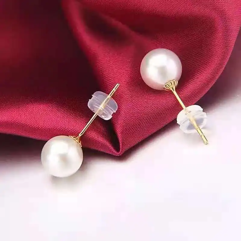 Luxury Fashion Solid Pure Real 18K Gold Freshwater Pearl Earrings Jewelry Women Ladies Female Bridal Engagement Wedding Earrings
Luxury Fashion Solid Pure Real 18K Gold Freshwater Pearl Earrings Jewelry Women Ladies Female Bridal Engagement Wedding Earrings