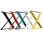 X Shaped Legs Multi-color Heavy Duty Metal Cast Iron Quadruped Dining Office Conference Table Base Furniture Leg
