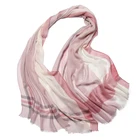 Comfortable Cheap Custom Print Cashmere Plaid Knit Infinity Scarf