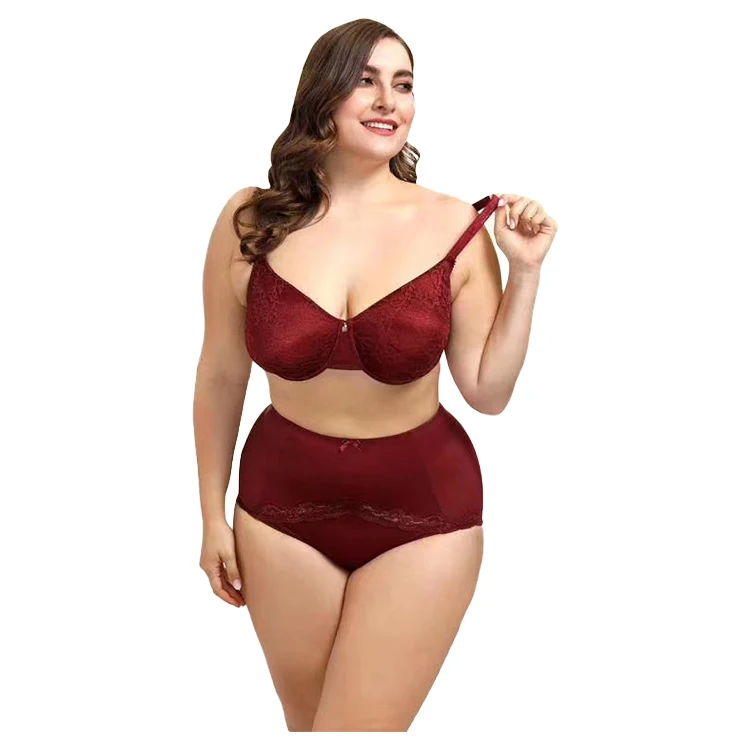 Floral Luxurious Plus Size Sexy Wine Red Lace Underwear Flower Comfortable Thin Lace Bra And Panty Set Two-piece Underwear
Floral Luxurious Plus Size Sexy Wine Red Lace Underwear Flower Comfortable Thin Lace Bra And Panty Set Two-piece Underwear