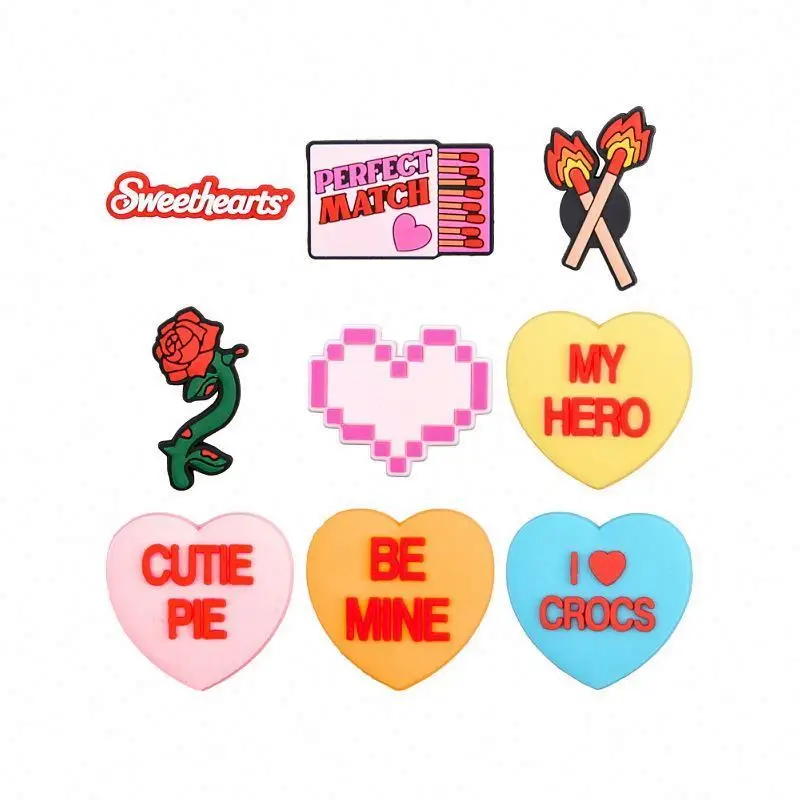 Custom Shoe Accessories, PVC Croc Charms, Custom Croc Charms sweet heart croc charm for girls shoe decoration, Picture
Custom Shoe Accessories, PVC Croc Charms, Custom Croc Charms sweet heart croc charm for girls shoe decoration, Picture