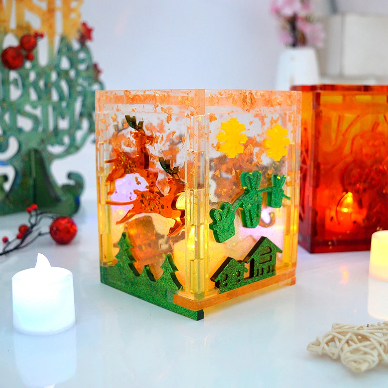 DM182 Lantern Lamp Resin Silicone Mold Set Silicon Mould For DIY Craft Christmas Decoration Gift
DM182 Lantern Lamp Resin Silicone Mold Set Silicon Mould For DIY Craft Christmas Decoration Gift
