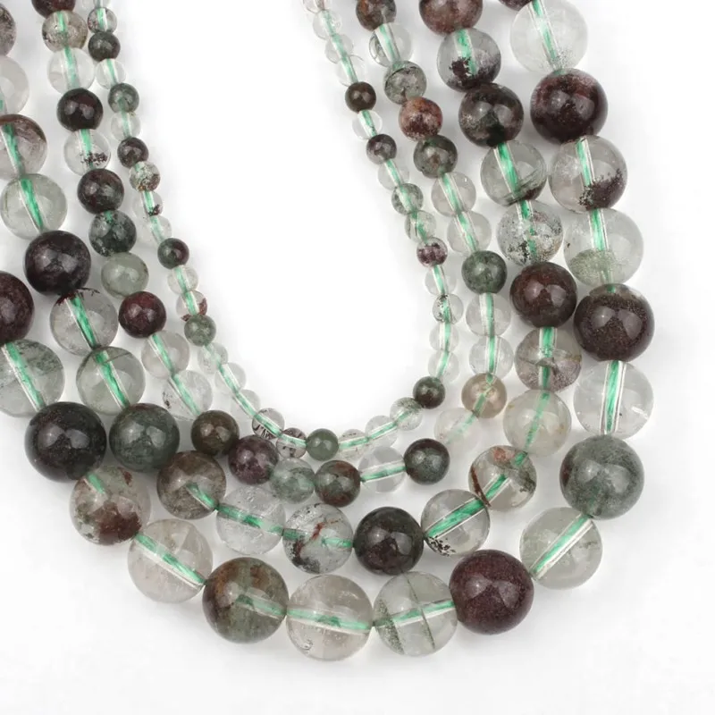 Natural Stone 7.5 Inch 4/6/8/10mm Green Ghost Quartz Crystal Round Loose Beads For Jewelry Making Diy
Natural Stone 7.5 Inch 4/6/8/10mm Green Ghost Quartz Crystal Round Loose Beads For Jewelry Making Diy