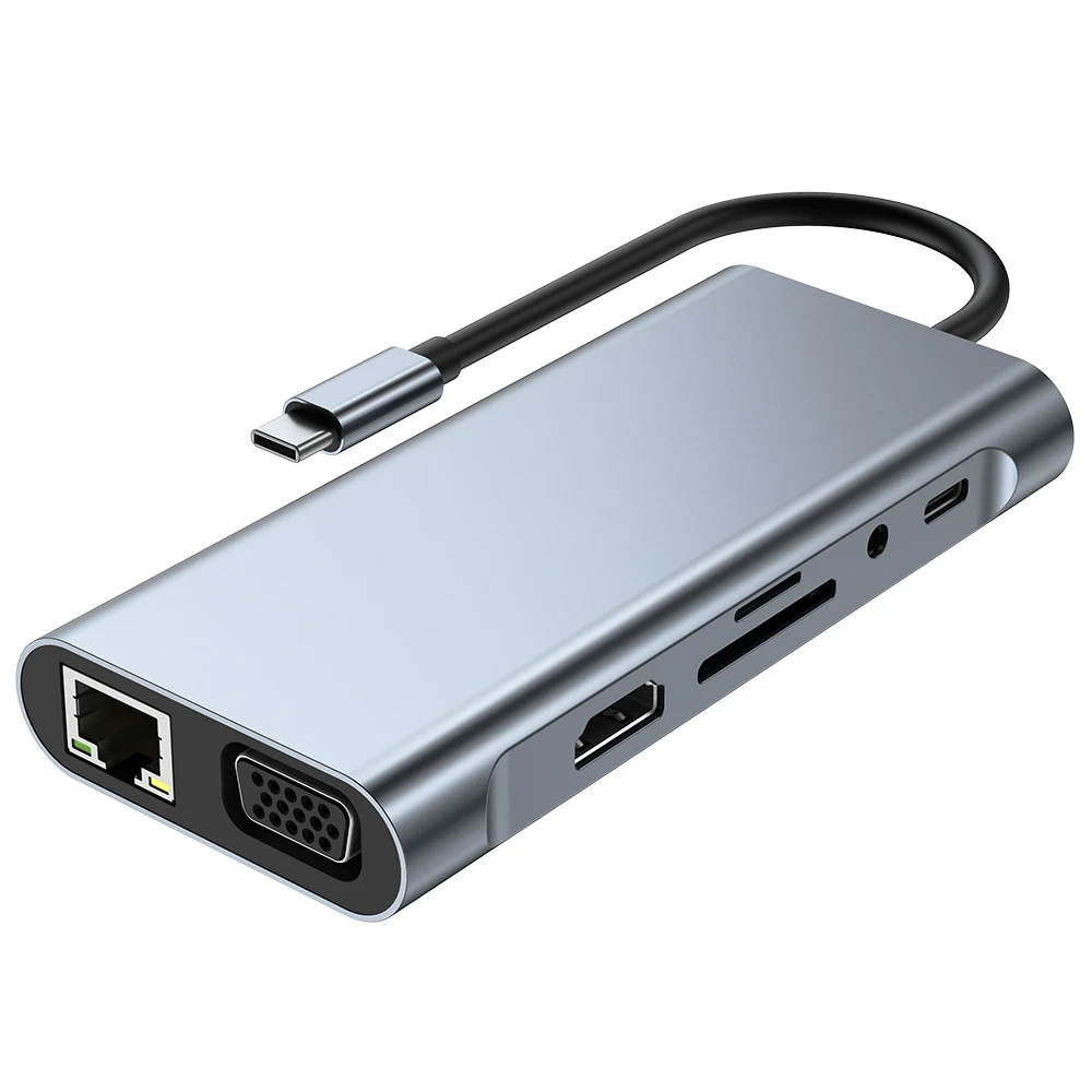 AD-100 11-in-1 USB C to H-D-M-I+USB3.0*4+RJ45 (100M)VGA+PD+AV+SD+TF6 in 1 high speed usb-c 6 port usb hub PD
AD-100 11-in-1 USB C to H-D-M-I+USB3.0*4+RJ45 (100M)VGA+PD+AV+SD+TF6 in 1 high speed usb-c 6 port usb hub PD