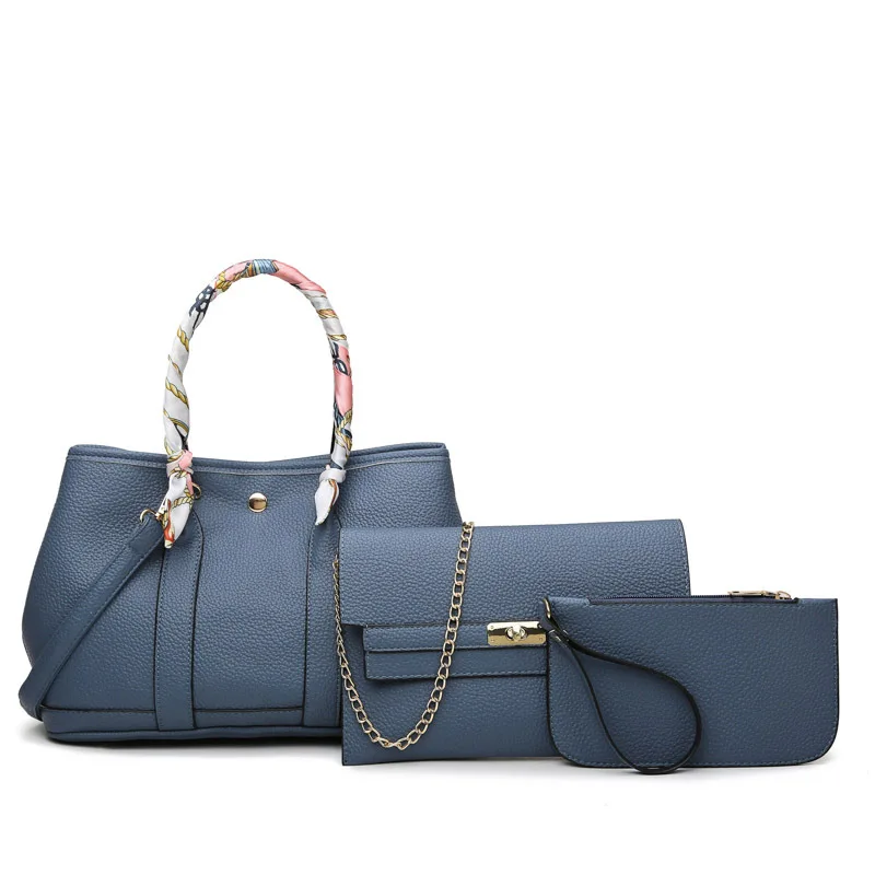 Fashion Three-Piece Silk Scarf Decorated Wrist Hand Bag Set Simple One-Shoulder Messenger Bag, Pink/red/blue/black/khaki/brown
Fashion Three-Piece Silk Scarf Decorated Wrist Hand Bag Set Simple One-Shoulder Messenger Bag, Pink/red/blue/black/khaki/brown