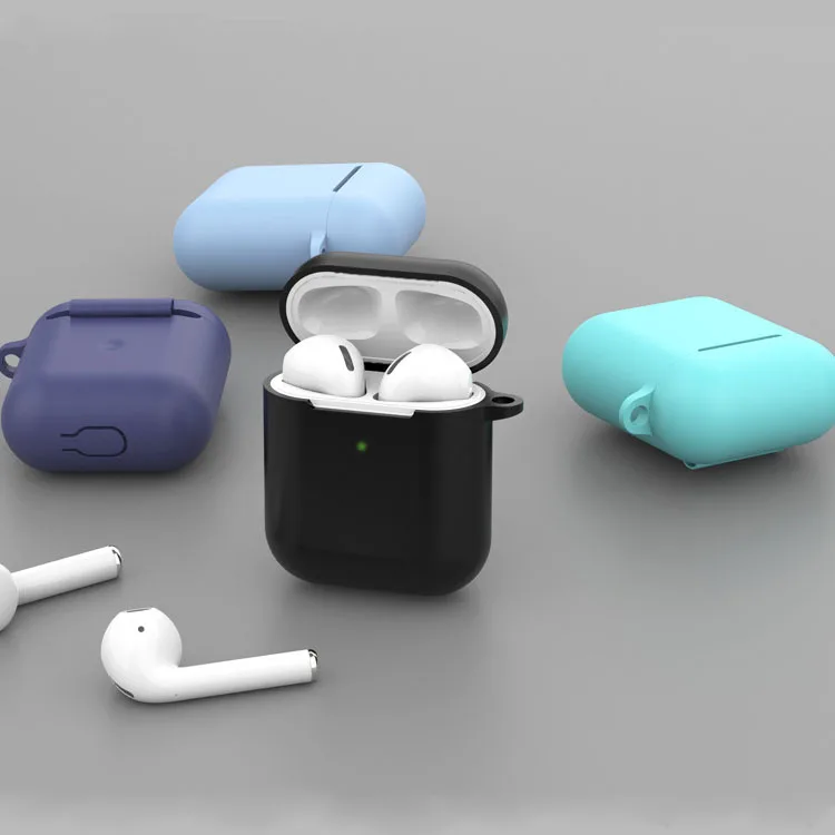 Premium Shockproof Protective Soft Silicone Cover Case For Apple Air-pods Accessories with Carabiner Hook Ring
Premium Shockproof Protective Soft Silicone Cover Case For Apple Air-pods Accessories with Carabiner Hook Ring