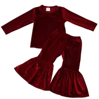 Spring Autumn Velvet Kids Baby Girls Clothes Sets Solid Long Sleeve T-shirt Tops Bell Bottom Pants
Spring Autumn Velvet Kids Baby Girls Clothes Sets Solid Long Sleeve T-shirt Tops Bell Bottom Pants