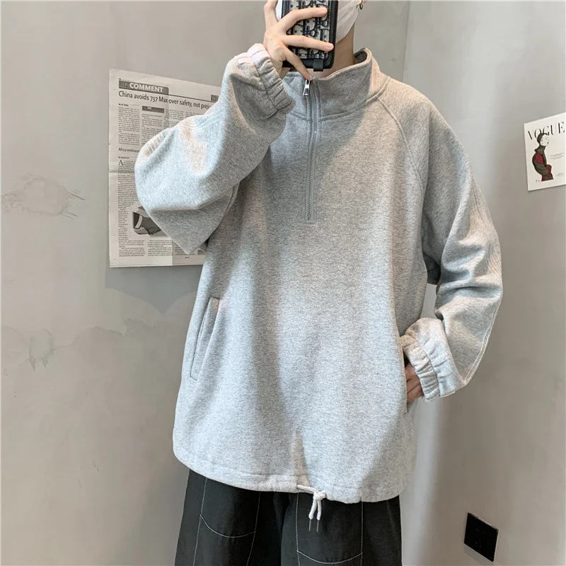 Gray Blue Stripe Print Casual Sports Autumn Quarter 1/4 Zip Turtleneck Sweatshirt Women Men, 3 colors
Gray Blue Stripe Print Casual Sports Autumn Quarter 1/4 Zip Turtleneck Sweatshirt Women Men, 3 colors