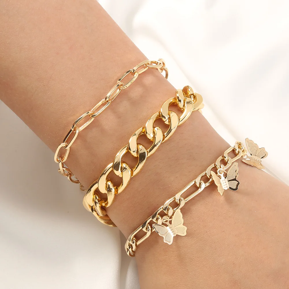 2021 Trendy Jewelry Butterfly Women 14 K Gold Plating Bracelets Bangles Elegant Charm Bracelet, Golden
2021 Trendy Jewelry Butterfly Women 14 K Gold Plating Bracelets Bangles Elegant Charm Bracelet, Golden