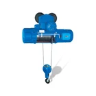 Small customized european rope pulley electric monorail hoist crane