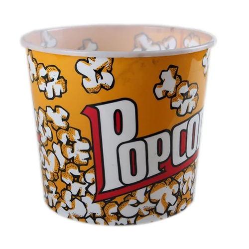 round popcorn tubs plastic Popcorn Packing Box/bowl