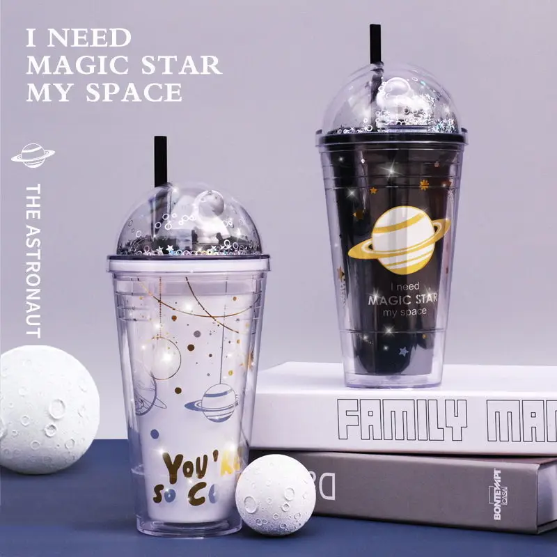 Interstellar Wandering Space Transparent Double Wall Plastic Water Cup Creative Gift Children Cute Drinking Plastic Water Mug
Interstellar Wandering Space Transparent Double Wall Plastic Water Cup Creative Gift Children Cute Drinking Plastic Water Mug