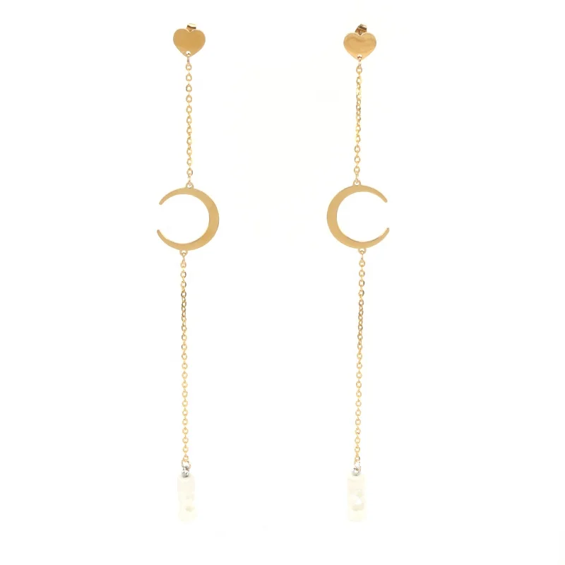 Fashion Unisex Stainless Steel Moon Charm Earring Wireless Headphones Earphone Anti Lost Earpods Holder long Chain Stud Earring
Fashion Unisex Stainless Steel Moon Charm Earring Wireless Headphones Earphone Anti Lost Earpods Holder long Chain Stud Earring