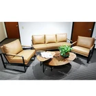 Modern Latest office Leather Sofa Design Foshan Shunde Furniture Market