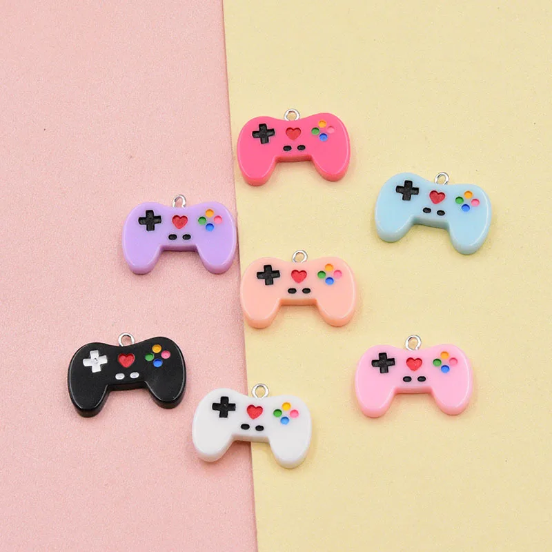 Fashion Cartoon Style Resin 28mm Colorful Resin Game Controller Charms Jewelry Making Accessories, Pink/purple/black/white/beige/blue/pink
Fashion Cartoon Style Resin 28mm Colorful Resin Game Controller Charms Jewelry Making Accessories, Pink/purple/black/white/beige/blue/pink