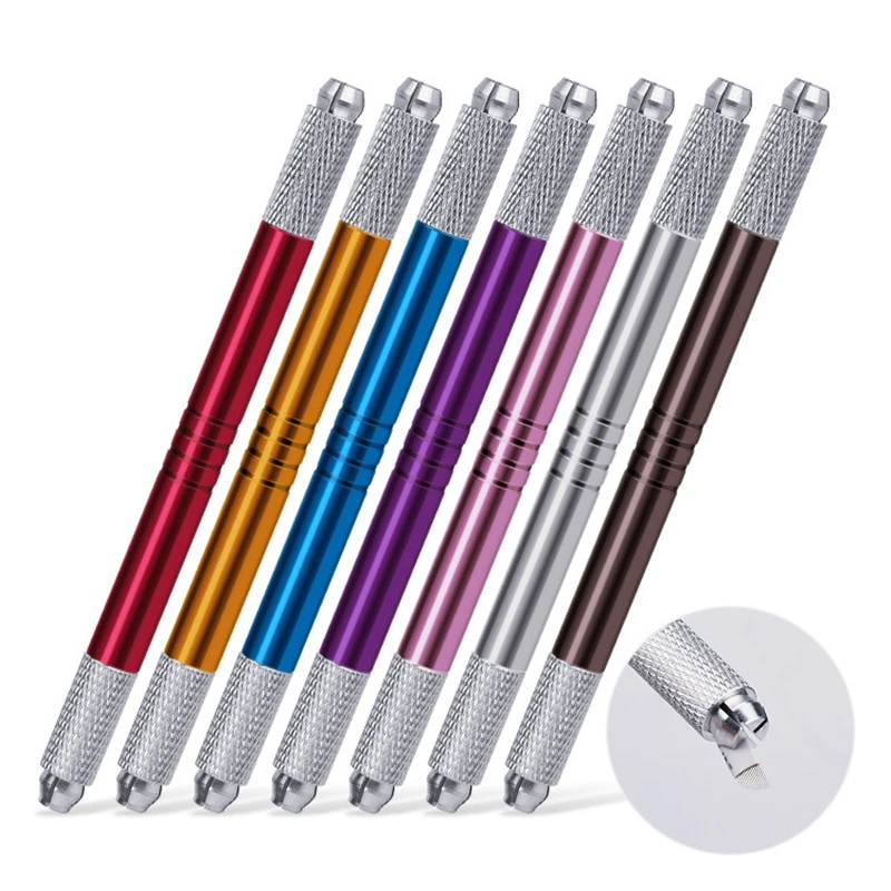TP007 Manual Dual-head Permanent Eyebrow Tattoo Pen Eyebrows Tattoo Machine Disposable Microblading Pen, 7 colors
TP007 Manual Dual-head Permanent Eyebrow Tattoo Pen Eyebrows Tattoo Machine Disposable Microblading Pen, 7 colors