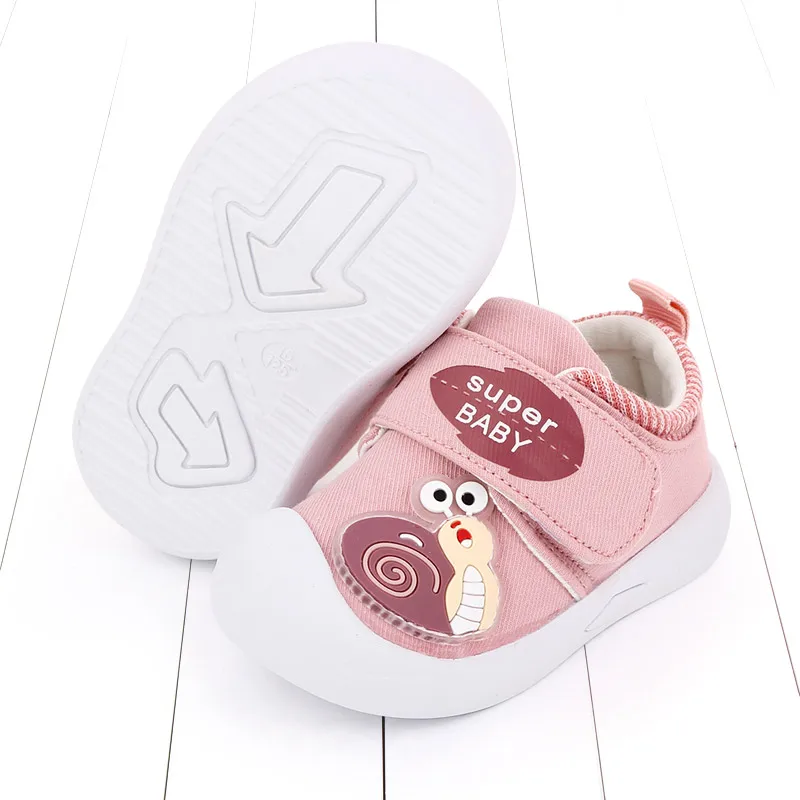 New Arrival Cute Animal Print Baby Canvas Shoes with TPR Soled Baby Shoes Unisex manufacture