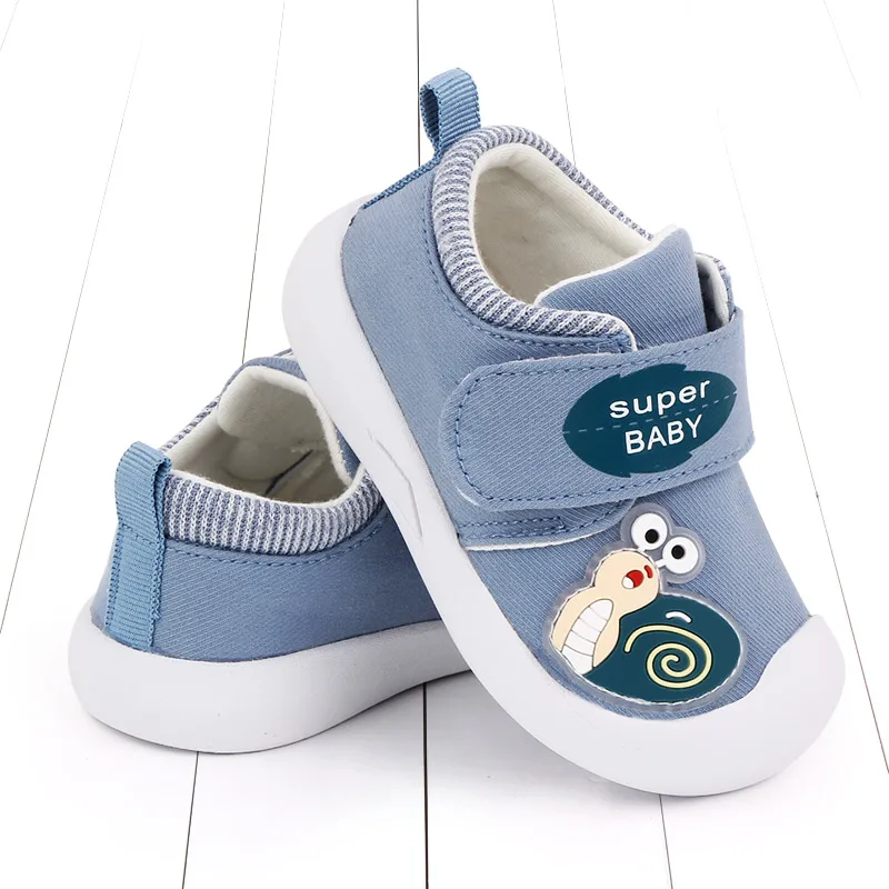 New Arrival Cute Animal Print Baby Canvas Shoes with TPR Soled Baby Shoes Unisex supplier