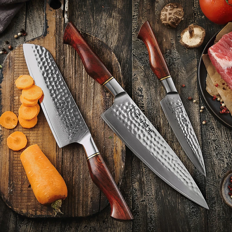 3PCS 73 Layers Damascus Powder Steel Professional Damascus Knife Kitchen Knife Set
3PCS 73 Layers Damascus Powder Steel Professional Damascus Knife Kitchen Knife Set