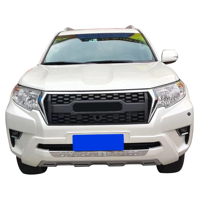 product matte black new style front mesh abs grille fit for toyota prado 2018-60