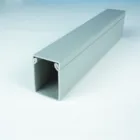 PVC cable tray and trunking black square electrical flexible network floor deco cable trunking with cover 25x25 10x10