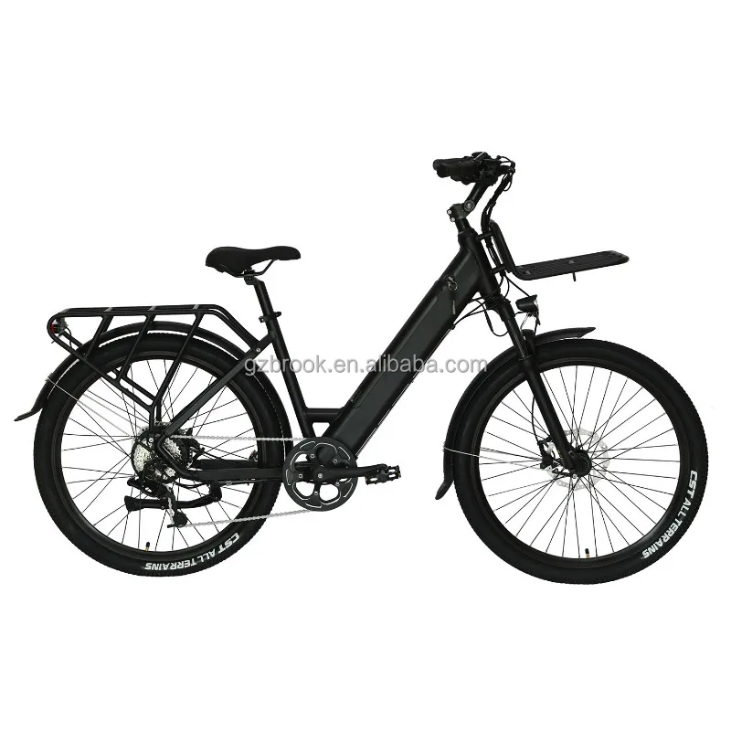 Dropshipping 27.5 Inch Step Through E Bike Fashion 48V 500 Watt Women Ladies Baike Electric City Bike, Matte black/glossy gray
Dropshipping 27.5 Inch Step Through E Bike Fashion 48V 500 Watt Women Ladies Baike Electric City Bike, Matte black/glossy gray