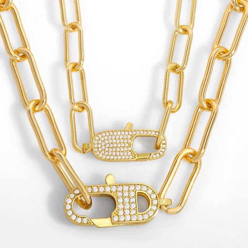 Micro Inlaid Zircon Plated Cuban Link Chain Necklace Women 18K Gold Plated Hollow Oval Pendant Necklace Punk Hip Hop Chain, Gold color necklace
Micro Inlaid Zircon Plated Cuban Link Chain Necklace Women 18K Gold Plated Hollow Oval Pendant Necklace Punk Hip Hop Chain, Gold color necklace