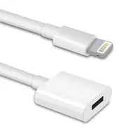 Lightning Charging Adapter for Apple Pencil charger and iPad Pro Male to Female Flexible Connector (3 Feet)
Lightning Charging Adapter for Apple Pencil charger and iPad Pro Male to Female Flexible Connector (3 Feet)
