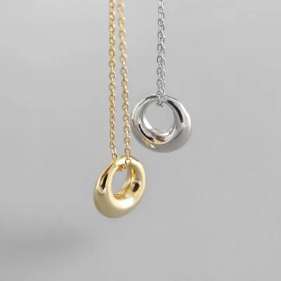 Hot Selling Simple S925 Short Platinum Ring Collarbone Necklace 18K Gold Plating Geometric Necklace
Hot Selling Simple S925 Short Platinum Ring Collarbone Necklace 18K Gold Plating Geometric Necklace