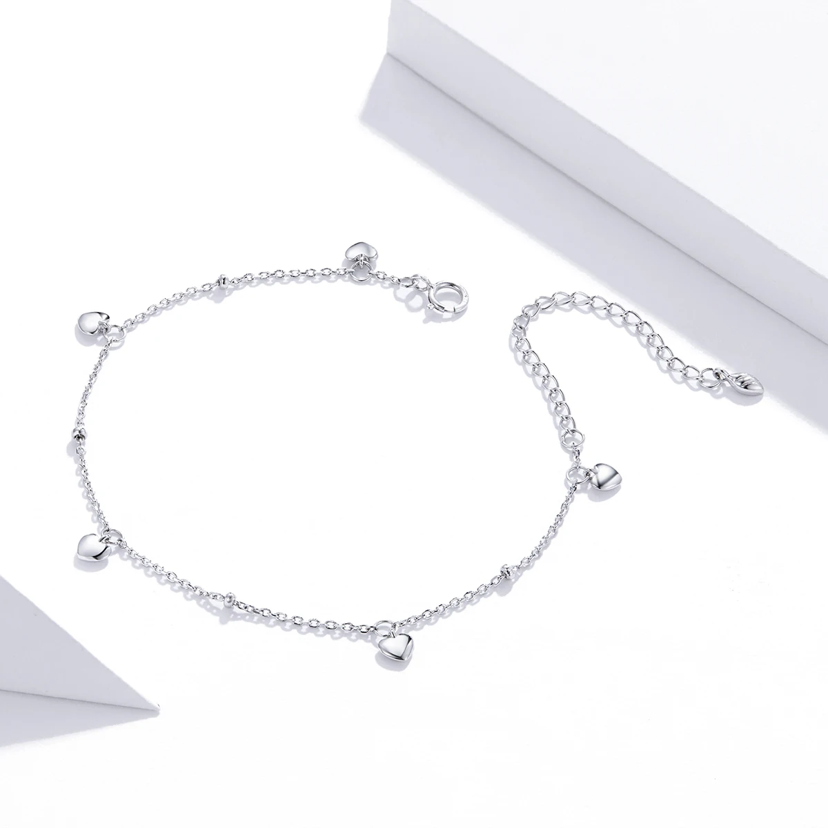Good Quality Accessories Women 925 Jewelry Silver Chain Charm Heart Pendant Bracelets
Good Quality Accessories Women 925 Jewelry Silver Chain Charm Heart Pendant Bracelets