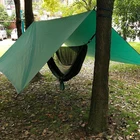 Portable Outdoor Waterproof Army Green Hammock Tarp Tent Rain Fly For Camping