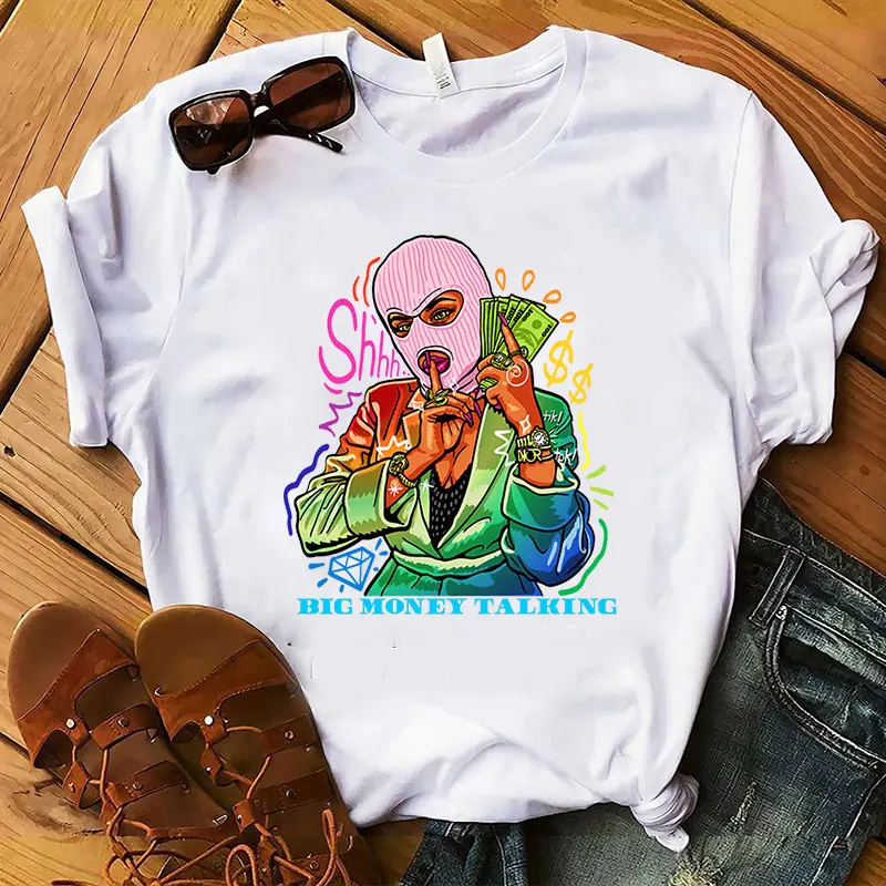 XQM Women Oversized T-shirts Casual Crewneck Graphic T Shirts Big Money Talking Print Women's Shirts Wholesale Summer Tops
XQM Women Oversized T-shirts Casual Crewneck Graphic T Shirts Big Money Talking Print Women's Shirts Wholesale Summer Tops
