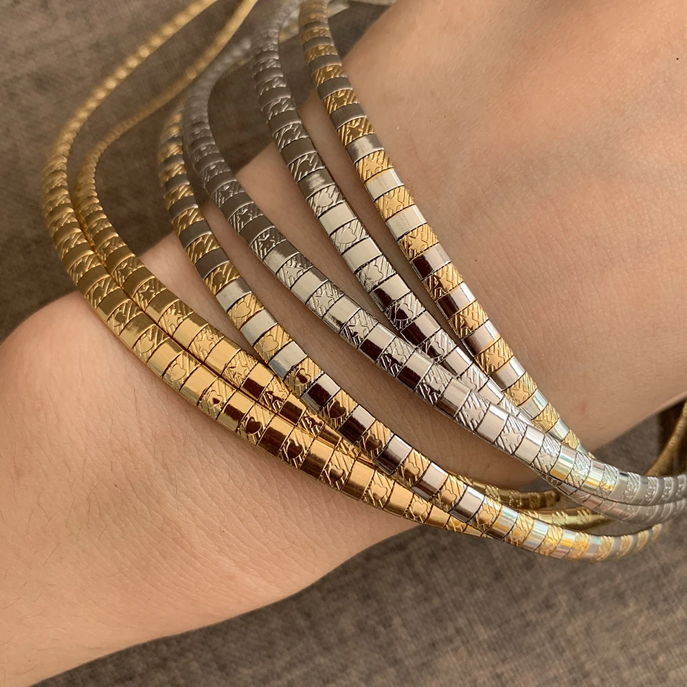 4mm Heart Star Collar Stainless Steel Chokers Torques Snake Chain For Women Jewelry Gifts Factory Price Wholesale 4-8MM
4mm Heart Star Collar Stainless Steel Chokers Torques Snake Chain For Women Jewelry Gifts Factory Price Wholesale 4-8MM