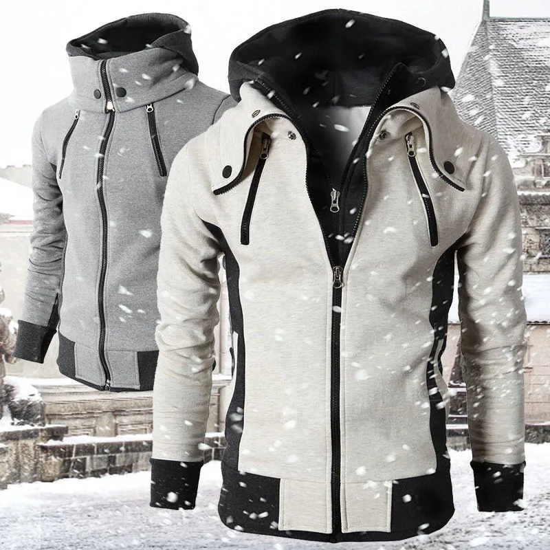 Zipper Men Jackets Winter Casual Fleece Coats Bomber Jacket Scarf Collar Fashion Hooded Male Outwear Slim Fit Hoody J0180-1, 3 colors
Zipper Men Jackets Winter Casual Fleece Coats Bomber Jacket Scarf Collar Fashion Hooded Male Outwear Slim Fit Hoody J0180-1, 3 colors