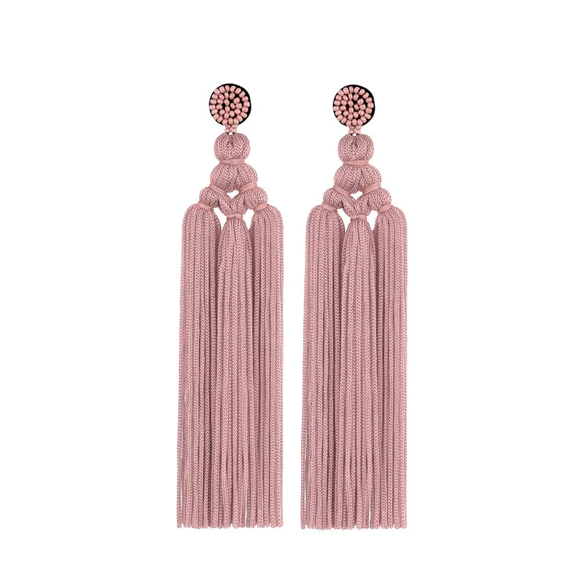2020 Handmade Braided Tassel Earrings Female Long Bead Drop Dangle Earring For Women Girl
2020 Handmade Braided Tassel Earrings Female Long Bead Drop Dangle Earring For Women Girl