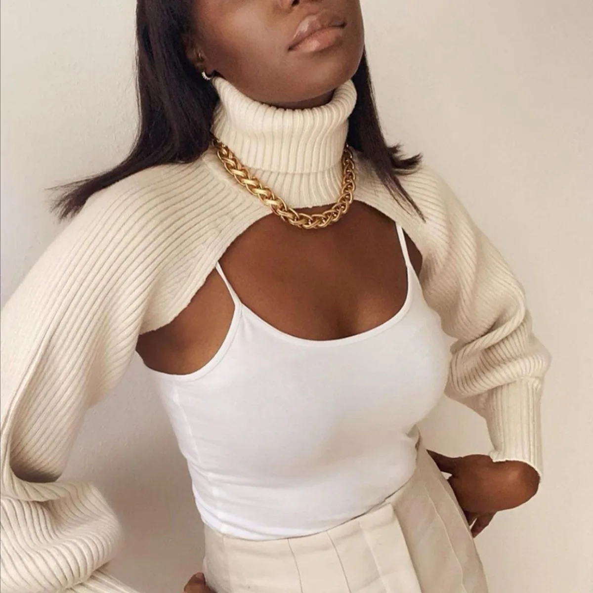 Wholesale Trendy 2021 Autumn Fall Lantern Sleeve High Collar Pullover Long Sleeve Sweaters Shirt Crop Tops for Women Club Wear
Wholesale Trendy 2021 Autumn Fall Lantern Sleeve High Collar Pullover Long Sleeve Sweaters Shirt Crop Tops for Women Club Wear