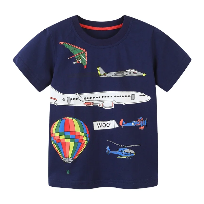The new summer knit cotton cartoon print T-shirt in the children's round neck top, Picture
The new summer knit cotton cartoon print T-shirt in the children's round neck top, Picture