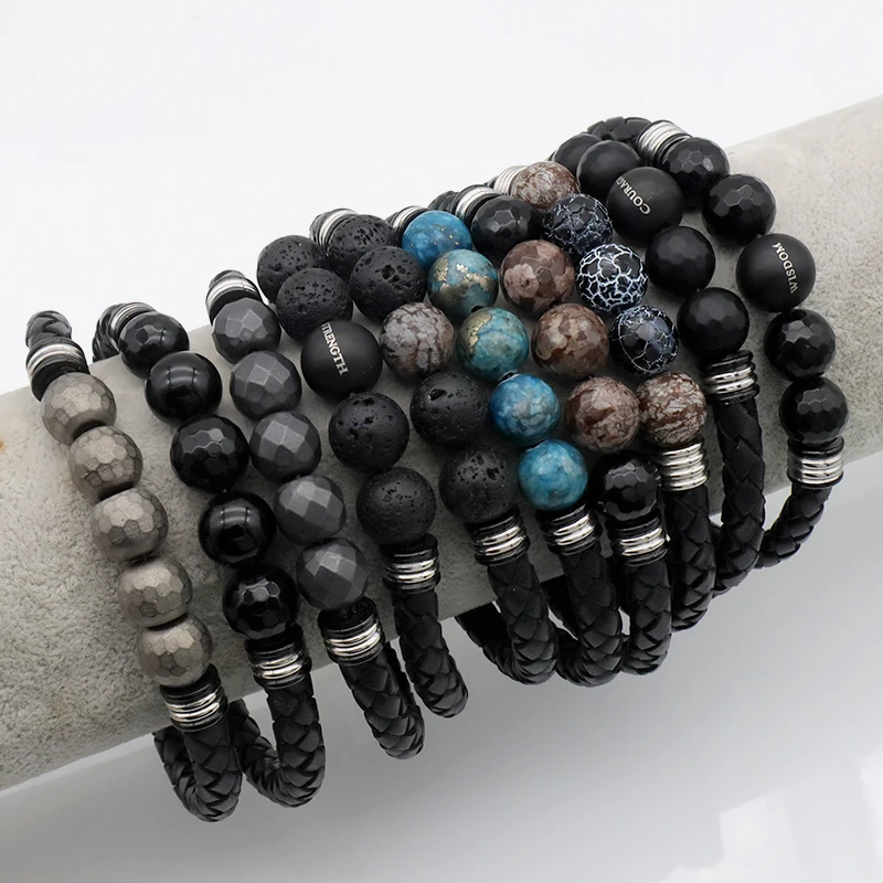 Good quality summer wholesale trendy jewelry handmade custom bracelet bangle for man natural stone beaded bracelets, Steel
Good quality summer wholesale trendy jewelry handmade custom bracelet bangle for man natural stone beaded bracelets, Steel