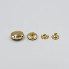 Garment Accessories Shoe Cap Bags Wallet Golden Push Snap Button For Jacket Clothes